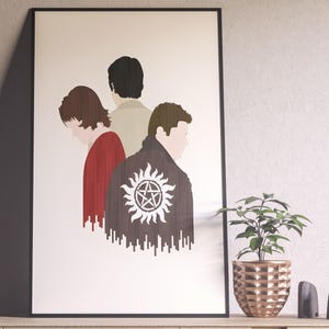 Supernatural Poster, Wall Art, Wall Prints, Home Decor, Kraft Paper Print, Gift Poster, TV Series Poster, Wall Art, Home Decor, Her Him