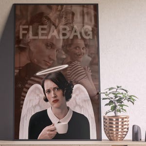 Fleabag Poster, Fleabag Print, Phoebe Waller Bridge, Minimalist Tv Series Poster, Vintage Retro Art, Custom Poster, Wall Art, Home Decor