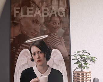 Fleabag Poster, Fleabag Print, Phoebe Waller Bridge, Minimalist Tv Series Poster, Vintage Retro Art, Custom Poster, Wall Art, Home Decor
