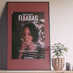Fleabag Poster, Fleabag Print, Phoebe Waller Bridge, Minimalist Tv Series Poster, Vintage Retro Art, Custom Poster, Wall Art, Home Decor