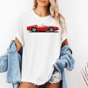 Classic Ferrari Unisex T-shirt, Vintage Car Lover Tee, Retro Auto Enthusiast Shirt, Gift for Him or Her, Car Show Apparel