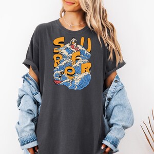 Surfer Vibes Unisex Garment-Dyed T-Shirt, Beachwear, Summer Fashion, Gift for Surfers, Casual Style, Surfing Enthusiasts