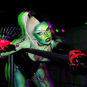Sleek... and snatched!!! Drag Wig. MADE TO ORDER