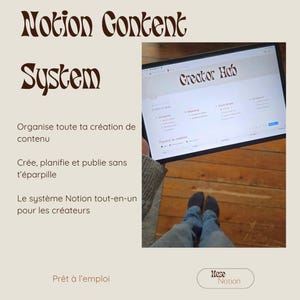Content Creator Template Concept | Freelance Productivity Dashboard | Social Media Content Planning | Digital Organization Studio