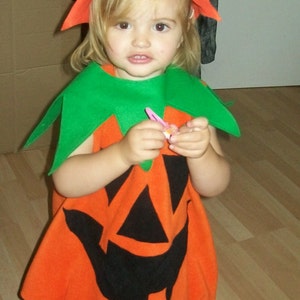 Children's Halloween pumpkin dressing up costume ages 3 to 8 image 4