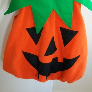 Children's Halloween pumpkin dressing up costume ages 3 to 8 image 1