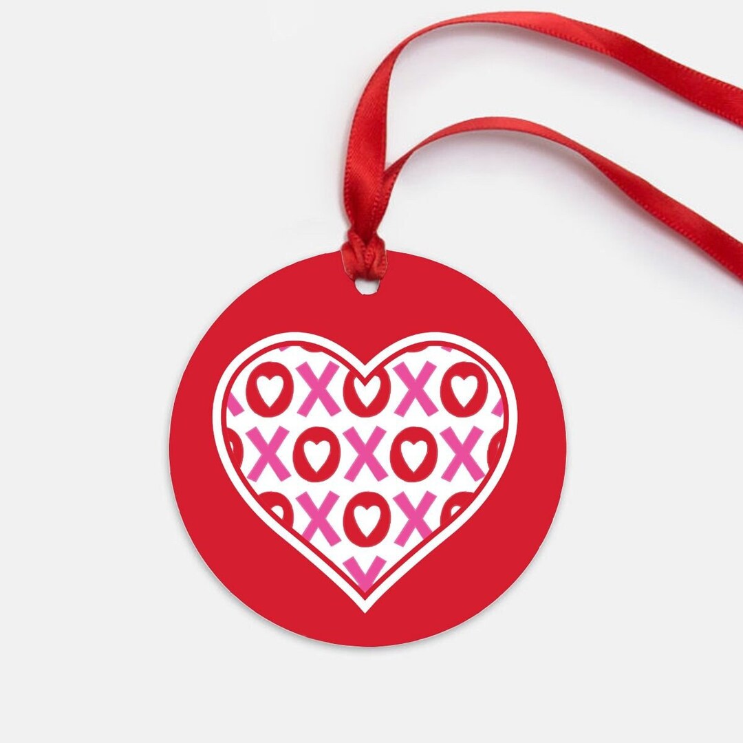 Valentine's Day Ornament, Valentines Day Tree Ornament, XOXO Heart