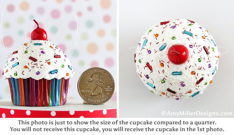 Easter Tree Ornaments Mini Cupcake Ornament Easter Tree Decorations Spring Ornaments Easter Tiered Tray Decor Spring Decor Bunny Decor