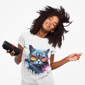 Cool Cat TShirt  Funny Cat Lover Tee   Unisex Cotton Shirt  Aesthetic & Trendy Gift for Pet Lovers