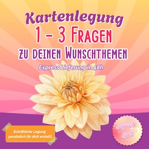 Kartenlegung – 1 bis 3 Fragen zu deinem Wunschthema | Tarot, Lenormand, Liebe, Beziehung, Beruf, Finanzen, Klarheit, schriftliche Antworten
