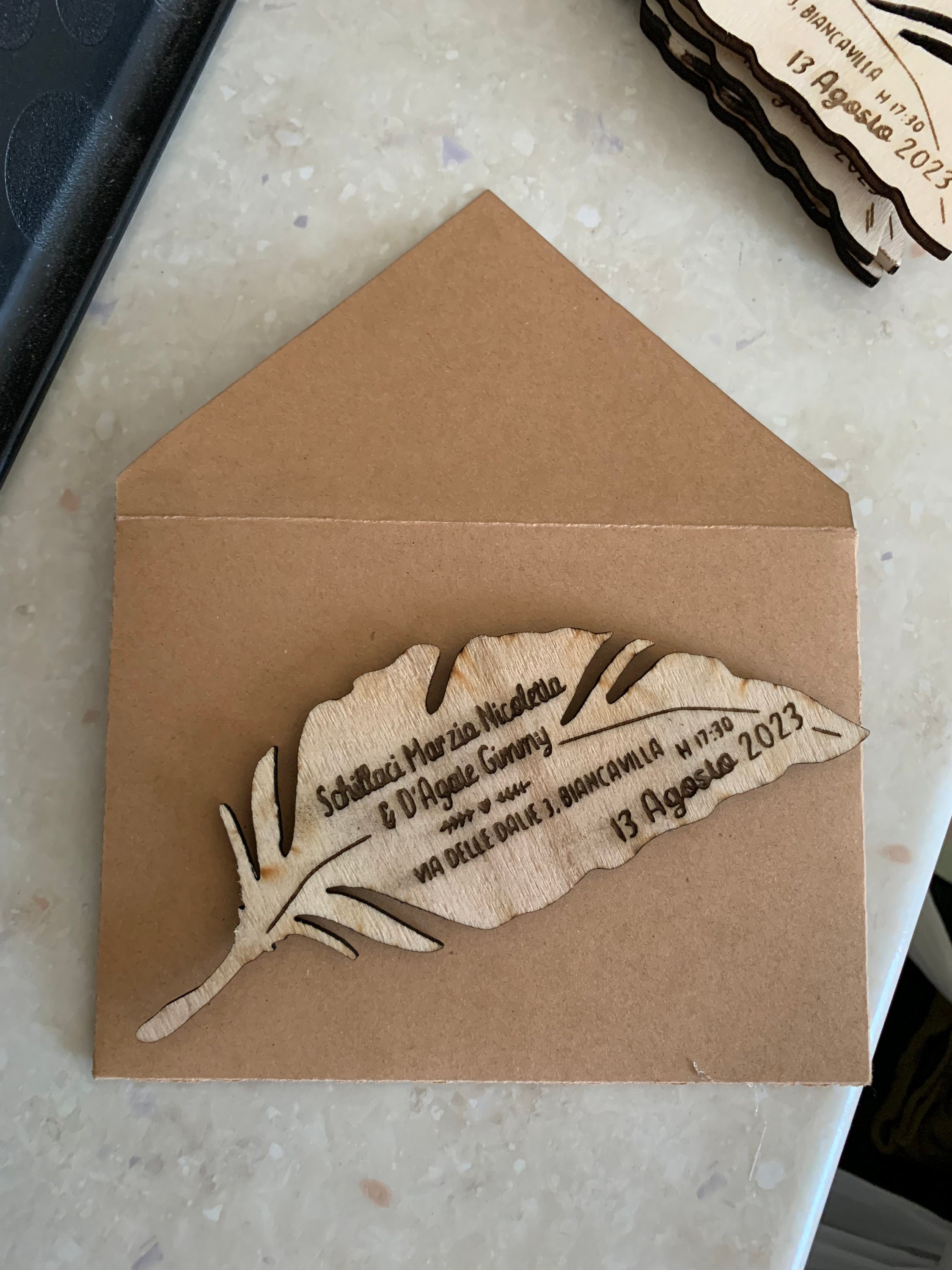 Partecipazioni matrimonio personalizzate - inviti nozze pocketfold