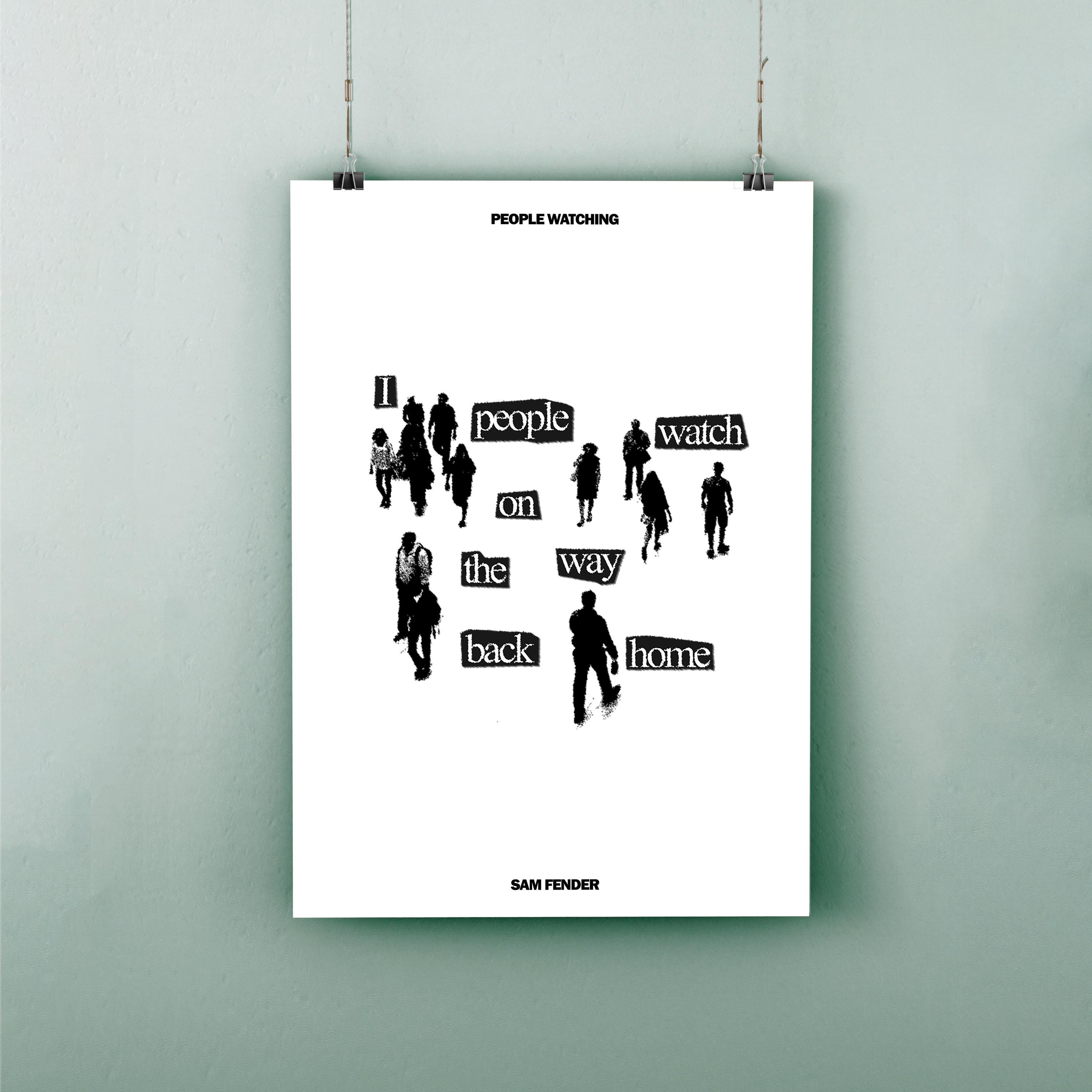 People Watching Poster - Etsy