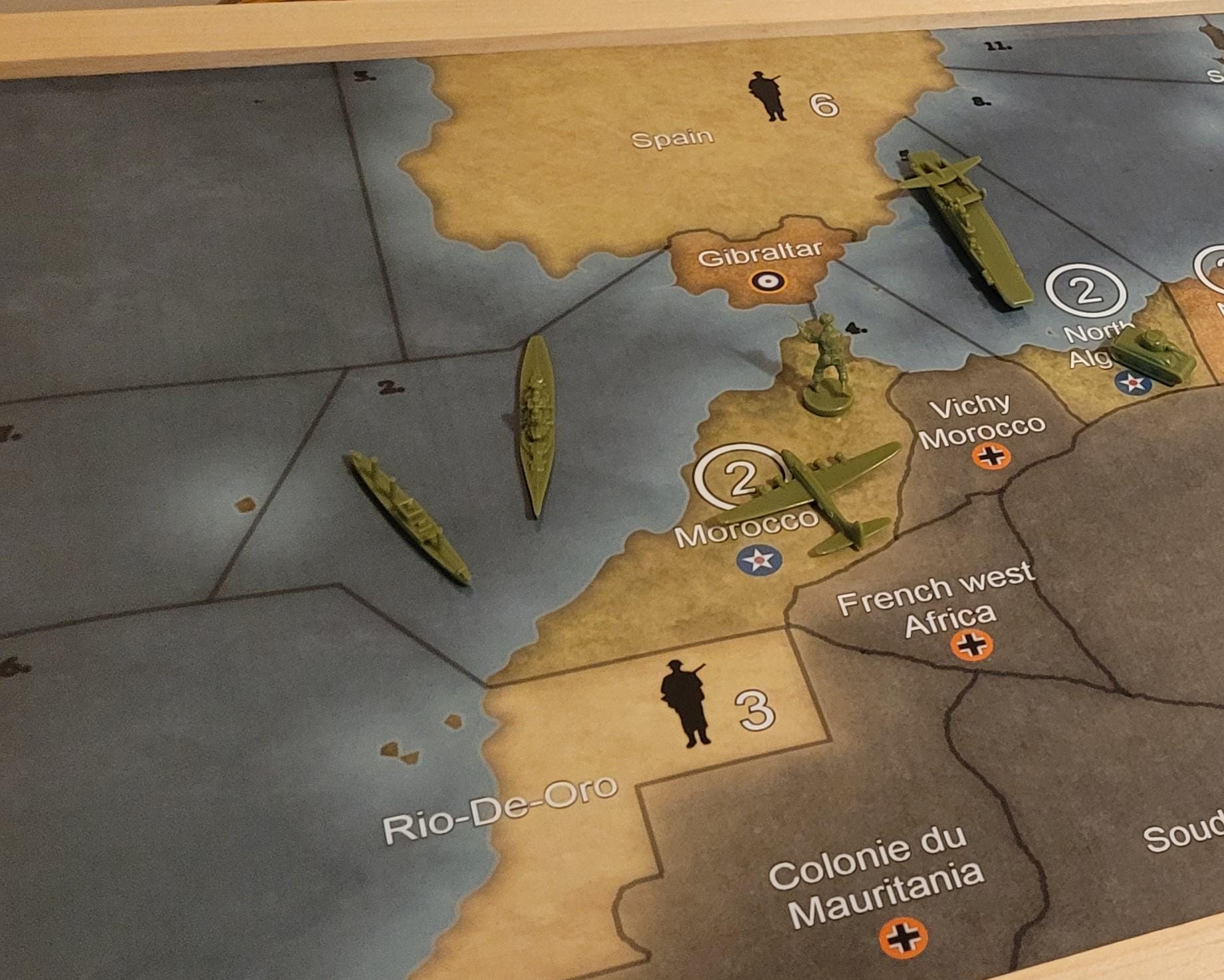 Miniature M2 Mortar (24/48) + Carte Pour Le Jeu Axis & Allies - Référence G136 - Occasion, Voir Photo