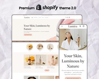 Lumira Shopifyテーマ：ミニマリストビューティーeコマーステンプレート