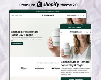Health Shopify Theme – Supplement & Wellness Store Template | One Product Shopify Theme | Shopify OS 2.0 Ecommerce Design