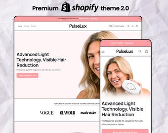 Beauty Device Shopify Theme – IPL & Hair Removal Store Template | Shopify 2.0 One Product