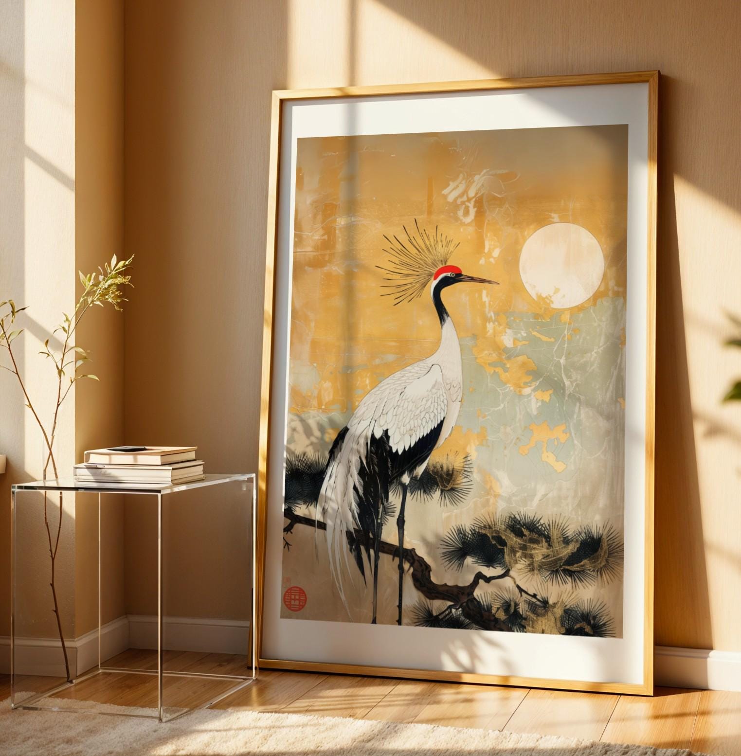 Japan Crane Art - Etsy