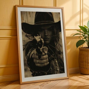 Western Farmhouse Decor Cowgirl Wall Art Wild West Theme Home Decor Vintage Americana Rustic Home Decor Western Art Gift Dictionary Page Art