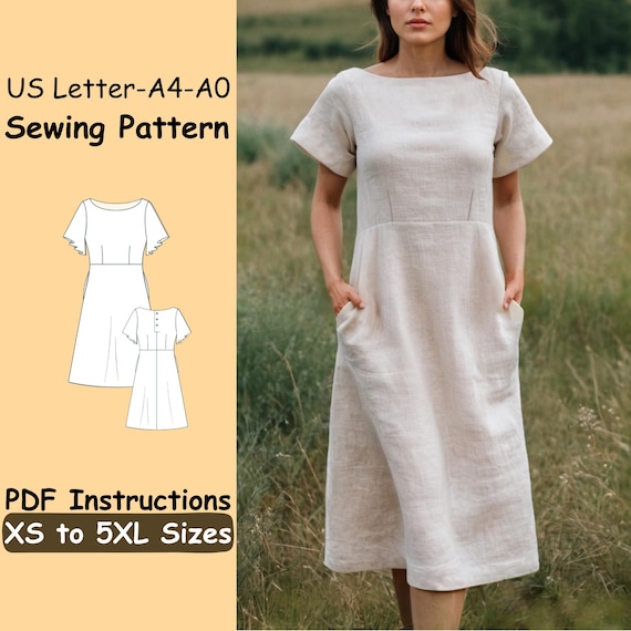 simple linen dress patterns Linen Dress Patterns  Hello Sewing