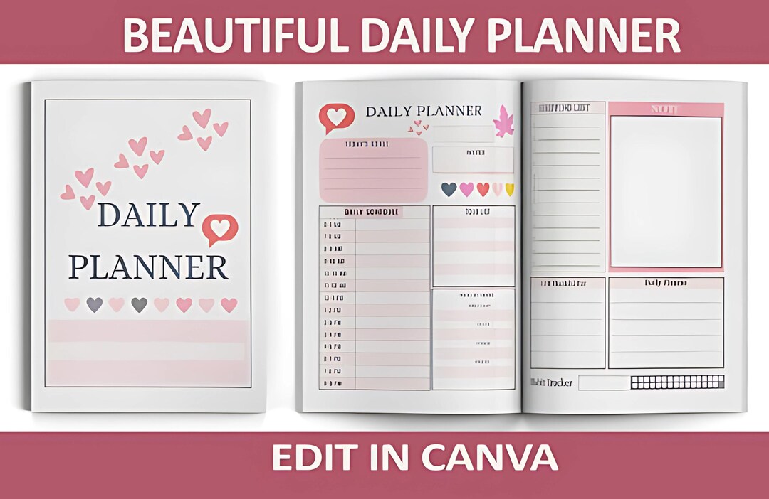 Personalized Daily Planner Printable | Elegant Functional PDF | Task ...