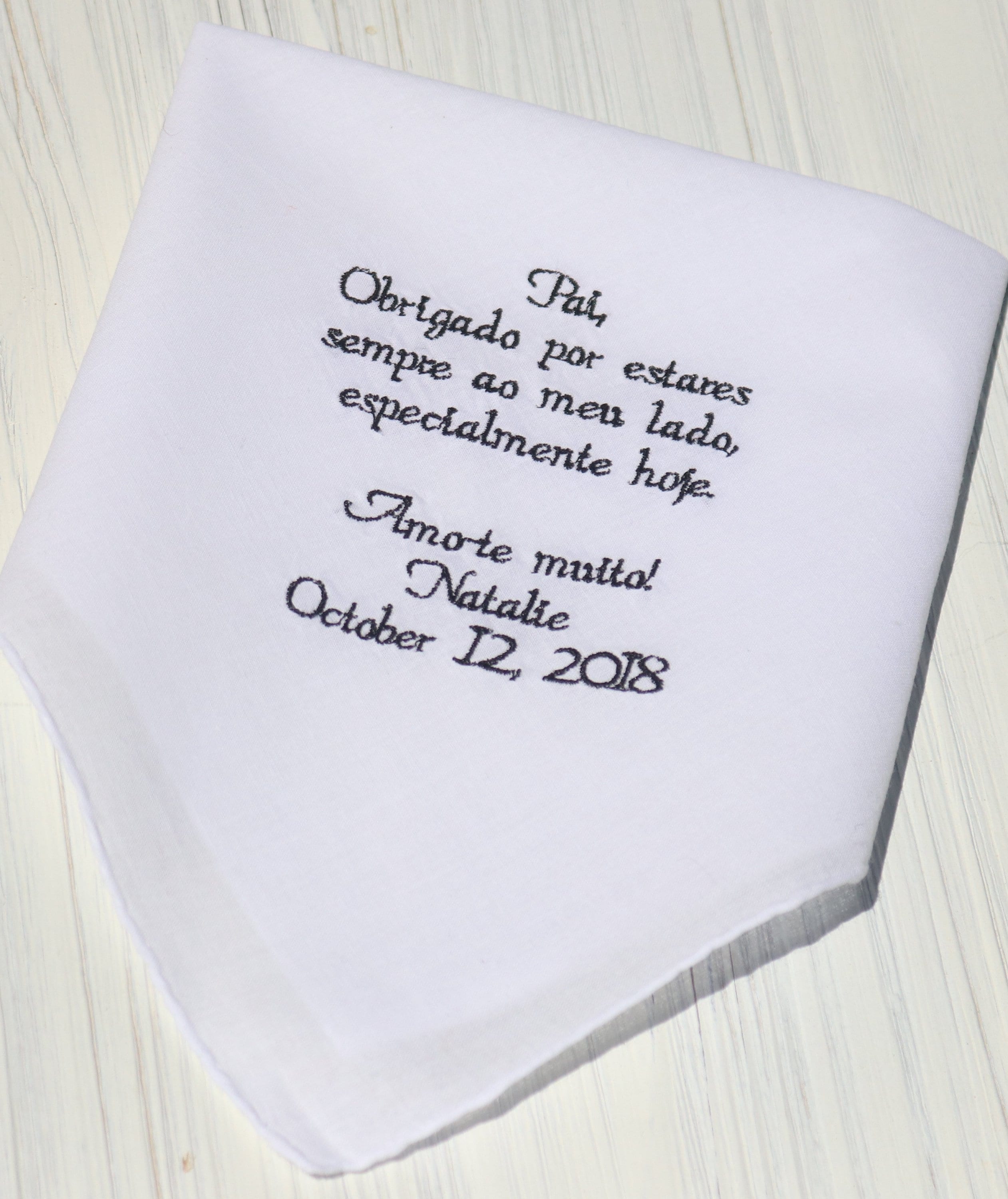 personalized handkerchief for dad