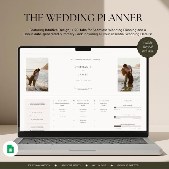 Wedding Planner Spreadsheet Wedding Budget Tracker Wedding Timeline Checklist Wedding Guest List Tracker Wedding Seating Chart Wedding Gift