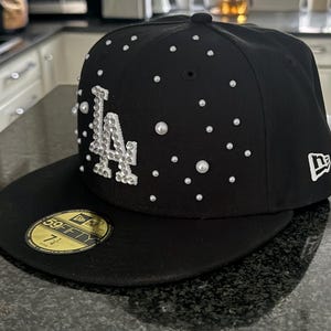Compton CAP ラインストーン カスタム New era fitted hat rhinestone