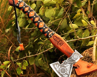 Custom Hand forged Viking Axe, Viking gift for father day  gift, Rocking  Axe style, unique gift for him, gift for boyfriend, gift for dad