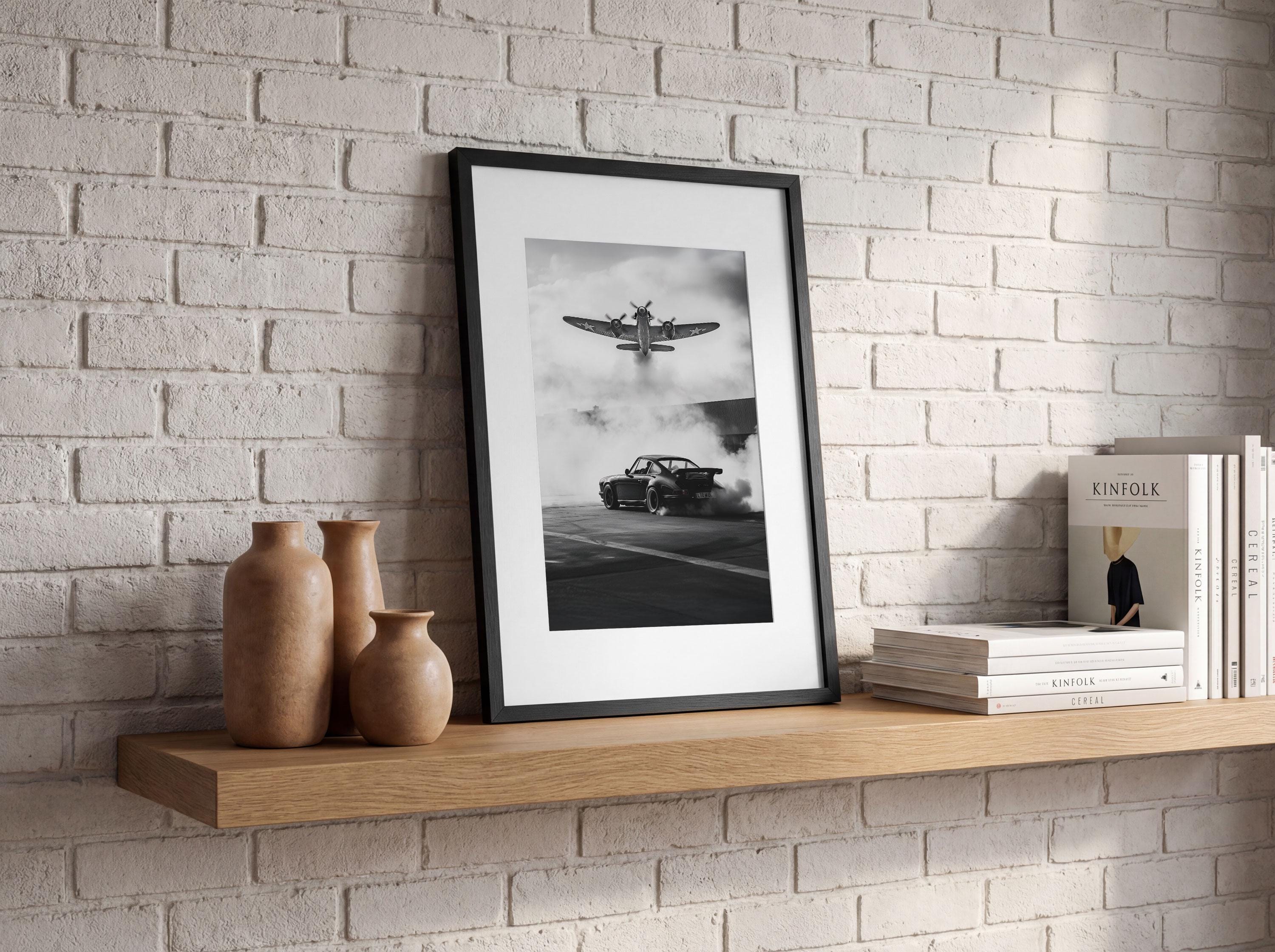 Framed Porsche 964 Turbo Print – Warplane Aviation Wall Art