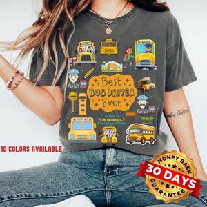 Bester Busfahrer aller Zeiten T-Shirt, Lehrer Anerkennung Geschenk, Schulpersonal Shirt, lustiges Busfahrer T-Shirt, Zurück zu Schul Outfit, Unisex Studenten T-Shirt