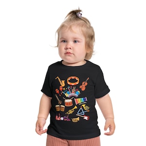 Musical Instrument Teachers Baby Tee, Kids Music Shirt, Toddler Newborn Music Teacher T-Shirt, Baby Shower Gift, Perfect Little Musicians