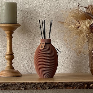 Reed Diffuser ohne beiliegendes Öl • Vase mit Glaseinsatz • Raumduftspender • 10 wählbare Farben