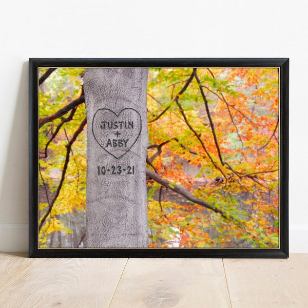 Family Tree Personalized Art Print, Gift for Husband, Gift for Wife,  Unique Romantic Gift for Couple, Wedding Gift, Anniversary Gift