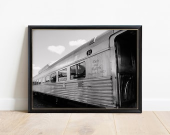 Vintage Train Personalized Print, Gift for Train Lover, Train Gift for Husband, Train Gift, Train Décor