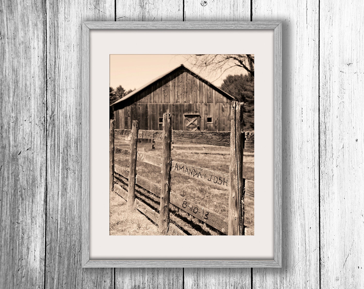 Personalized Barn Art Rustic Wall Decor Country Home Decor Etsy
