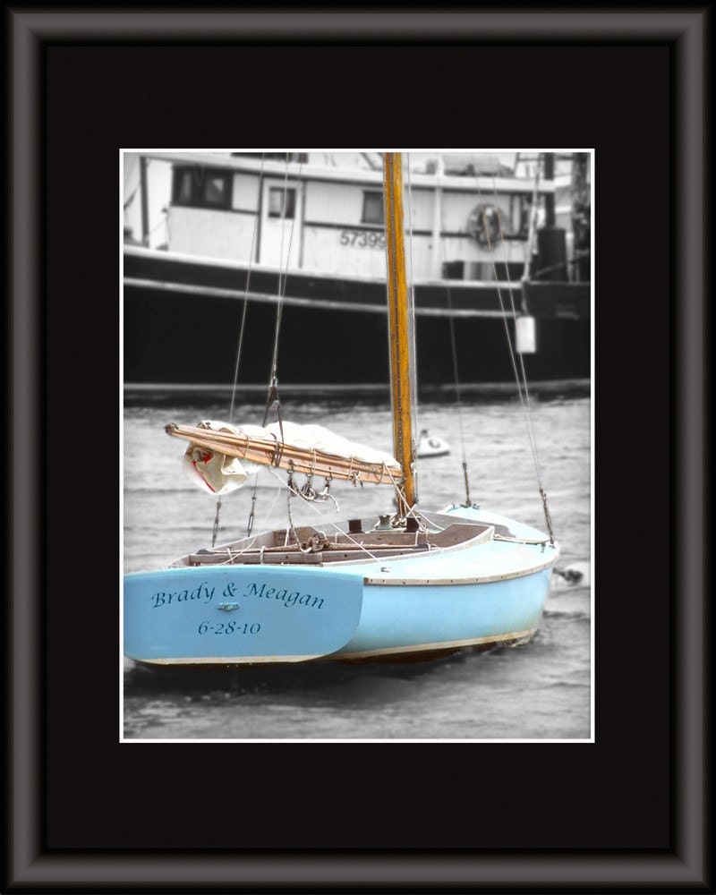 Personalized Sailboat Photo Unique Nautical Gift for | Etsy