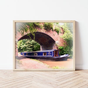 Canal Boat Personalized Print, Boating Gifts, Boat Art, Boater Gift, Canal Boat Print, Narrow Boat, Canal Boat Art, Boat Decor, Couples Gift image 3