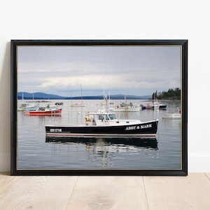 Personalized Fishing Boat Print, Nautical Gift, Boat Decor, Gift for Fisherman, Fisherman Gifts, Fishing Art, Fishing Prints, Boat Art