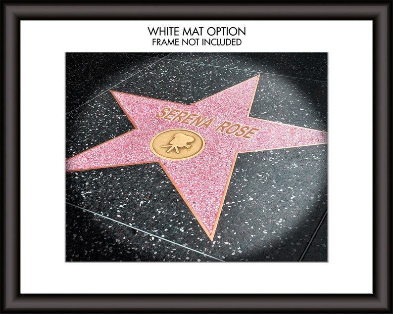 Hollywood Star Personalized Print, Unique Gift for Musician or Actor, Birthday Gift for Teen, Custom Wall Art, Fun Gift, Gift Under 25 image 7