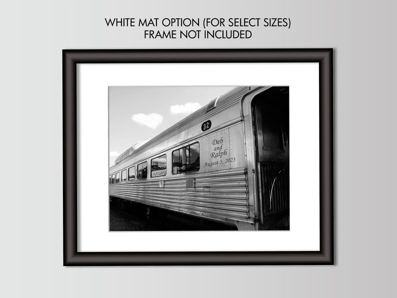 Vintage Train Personalized Print, Gift for Train Lover, Train Gift for Husband, Train Gift, Train Décor image 5