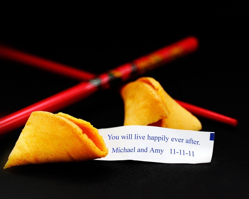 Fortune Cookie Personalized Print YOU Choose Message Unique Etsy