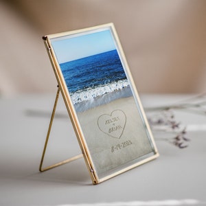 Personalized Beach Card, Custom Wedding Card, Beach Stationary, Names in Sand, Message in Sand, Beach Themed Wedding Card, Sand Writing Card image 9