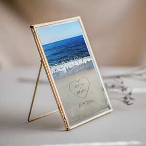 Personalized Beach Card, Custom Wedding Card, Beach Stationary, Names ...