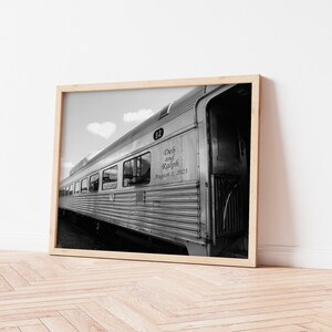 Vintage Train Personalized Print, Gift for Train Lover, Train Gift for Husband, Train Gift, Train Décor image 2