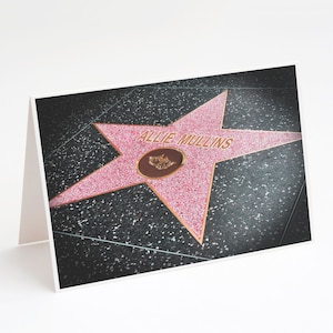 Carte personnalisée Hollywood Star, carte pour cinéaste, musicien, acteur, carte d'anniversaire personnalisée