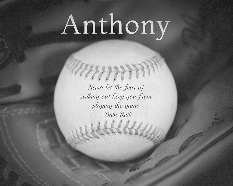 Personalized baseball gifts baseball art boys room decor Etsy