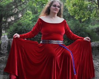 Medieval Women’s Kirtle | Stretch Velvet | Custom Made | OnceUponATimeGowns |