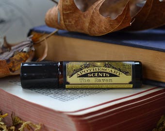 Aceite de perfume natural THE RAVEN - Madera de teca, vainilla, vetiver, pimienta negra, clavo y más - Disponible en 2 tamaños
