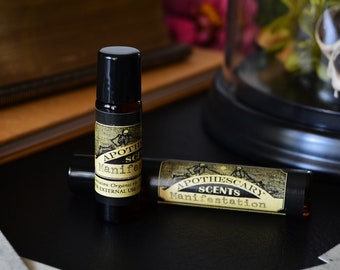 MANIFESTATION Natural Perfume Oil - Sandalwood, Cardamom, Black Pepper, and More - Available in 2 Sizes