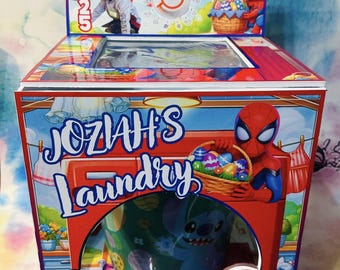 CANVA spider Easter Washing Machine Template no physical product